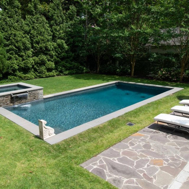 cocktail pool with sunbeds