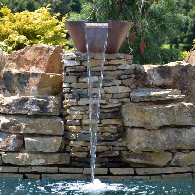 swimming pool spillway