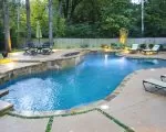 Thumnbail of freeform pool with lights