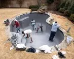 Thumnbail of Complete remodel of back garden swimming pool