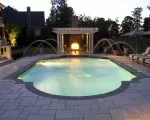 Thumnbail of luxury pool with water spraying