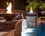 Thumnbail of fire features by poolside