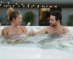 Thumnbail of couple relaxing in Caldera Spa for Valentine's Day